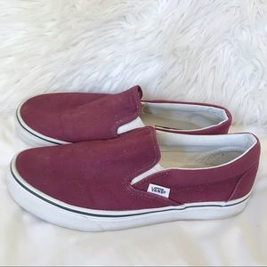🧣Vans Slip-On {Maroon}🐺
